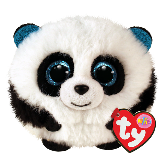 Ty Beanie Puffies Bamboo Black and White Panda