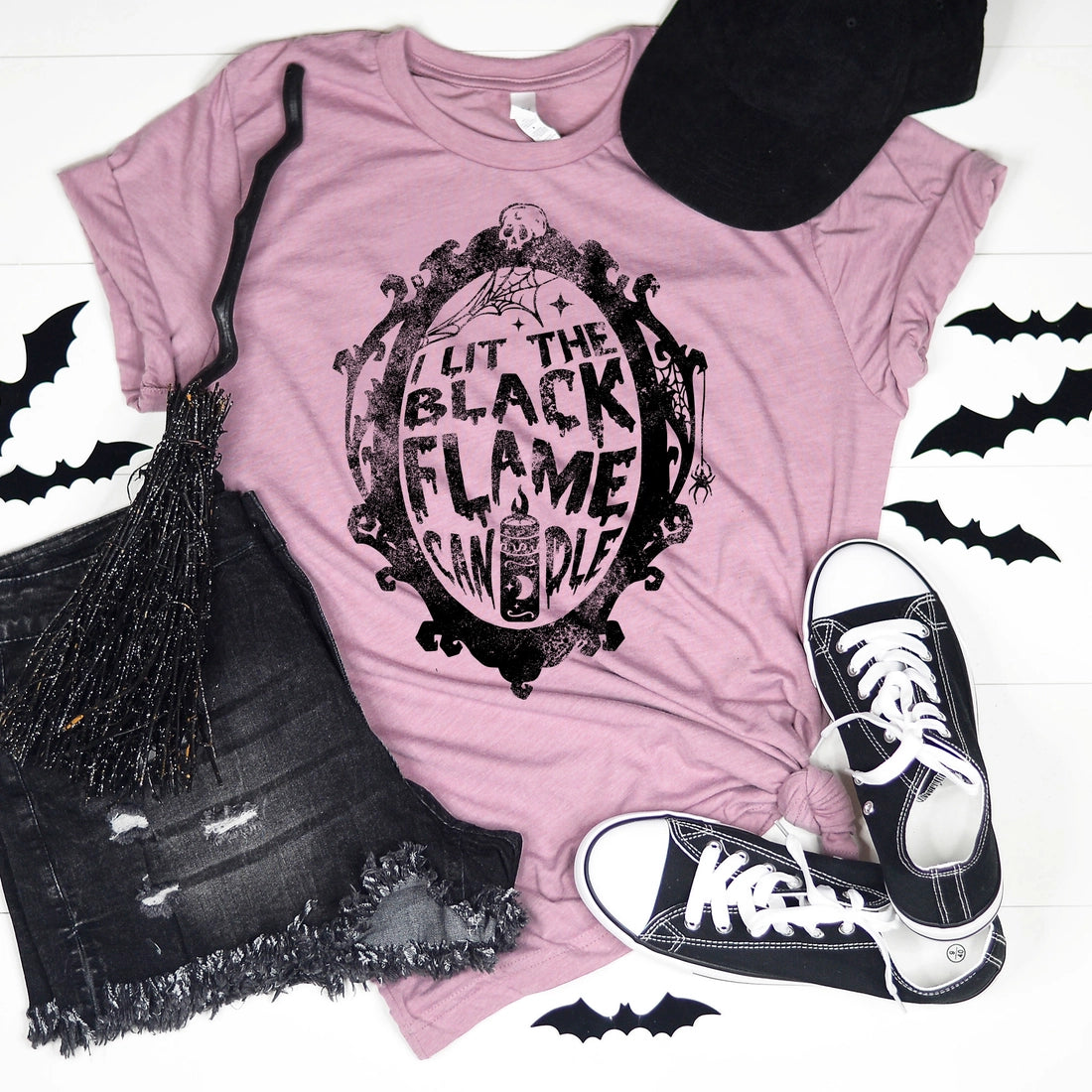 I Lit the Black Flame Candle Halloween Shirt