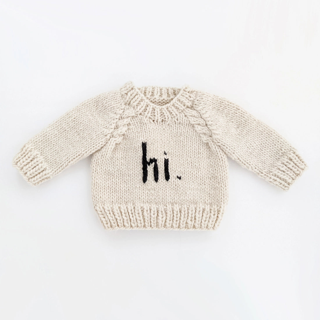 hi. Crew Neck Kids Sweater