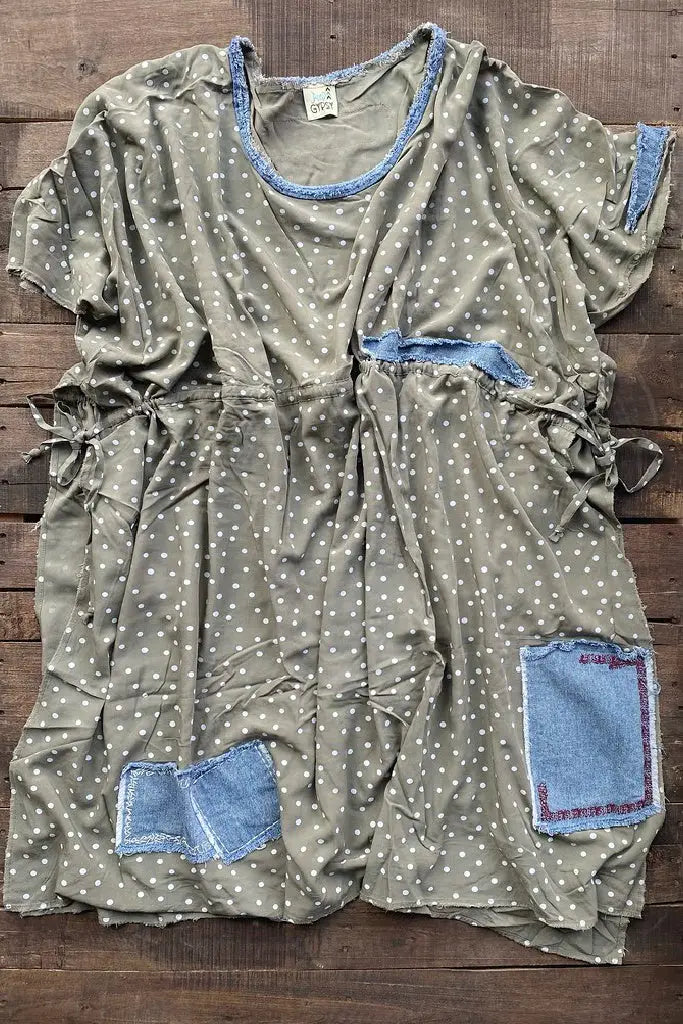 Jaded Gypsy Moon Dust Tunic - Grey Dot