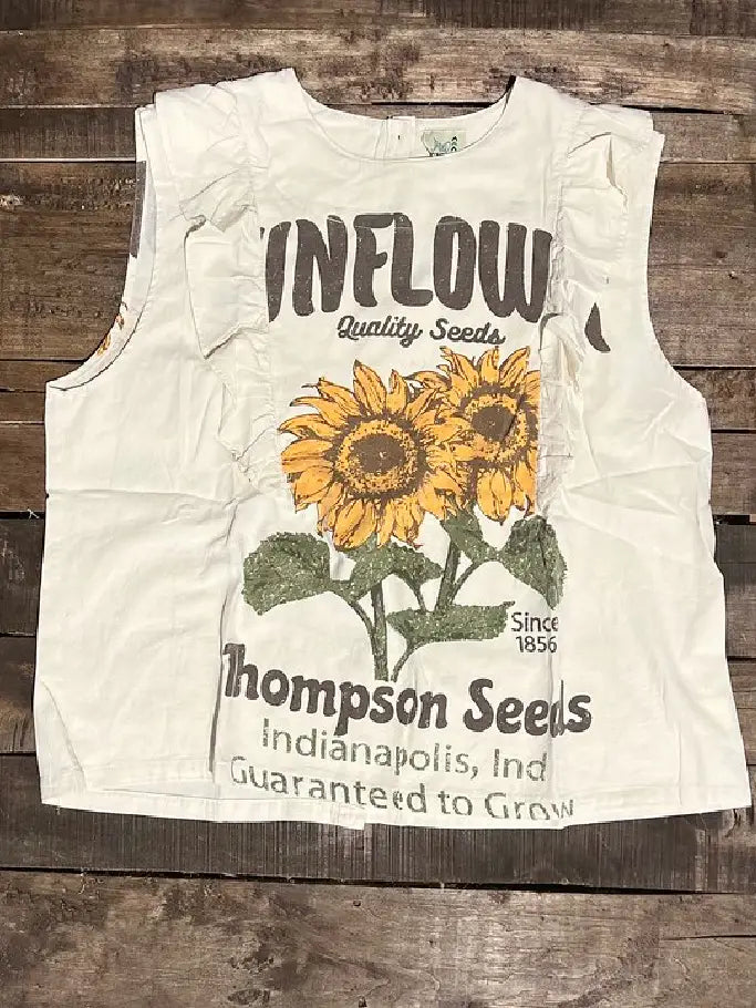 Jaded Gypsy Town Fair Top - Sunflower