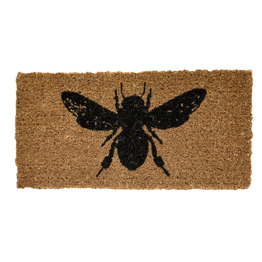 Coir Doormat with Bee