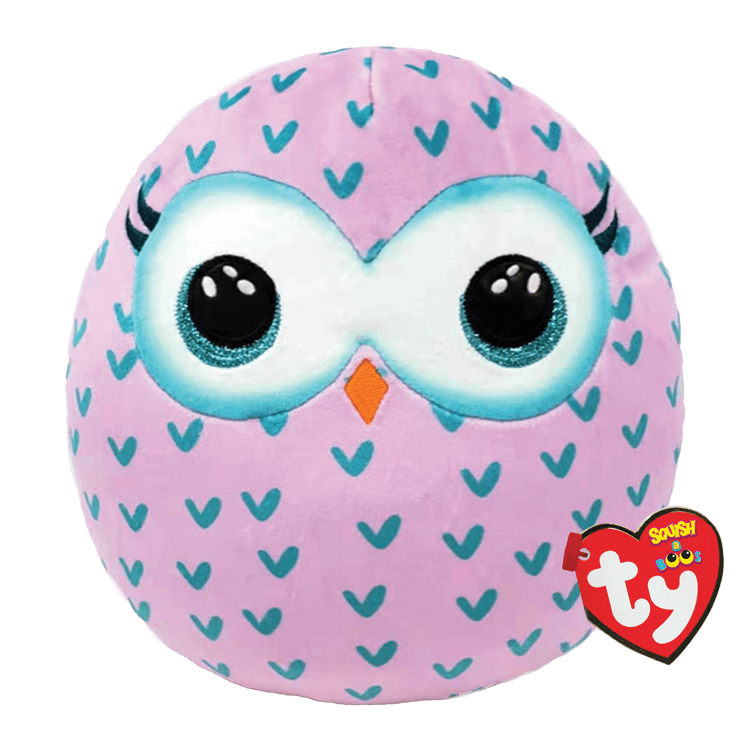 Ty Squish A Boo Winks Pink Owl