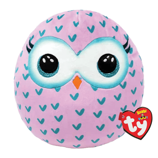 Ty Squish A Boo Winks Pink Owl