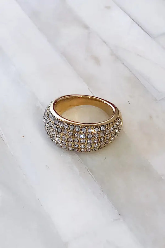 Natural Elements Gold Pave Ring