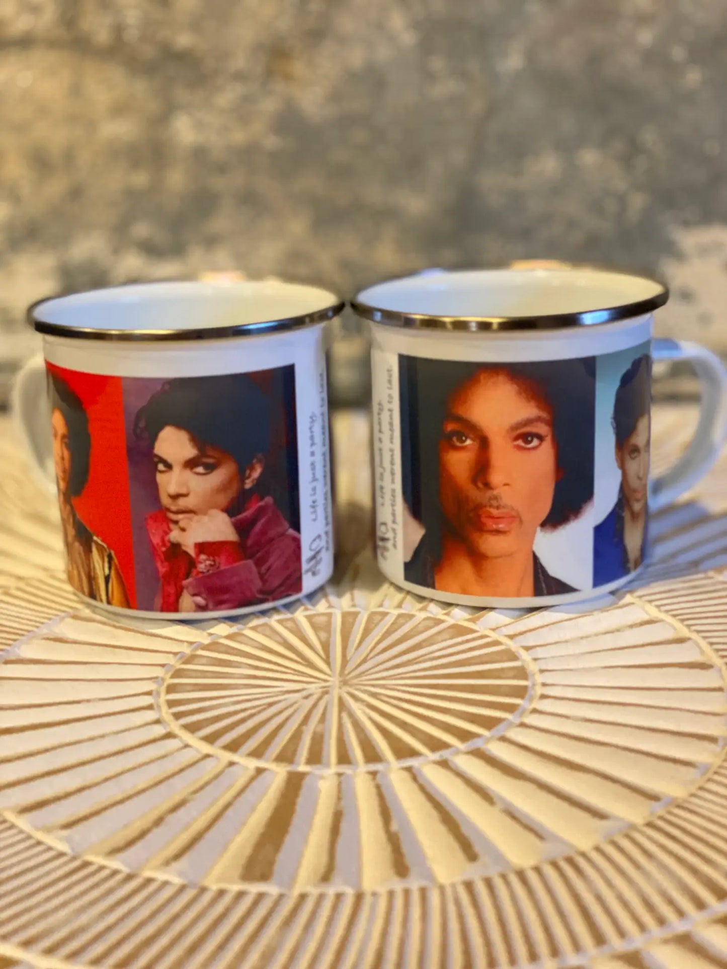Prince “Life is just a Party" Metal Coffee Mug