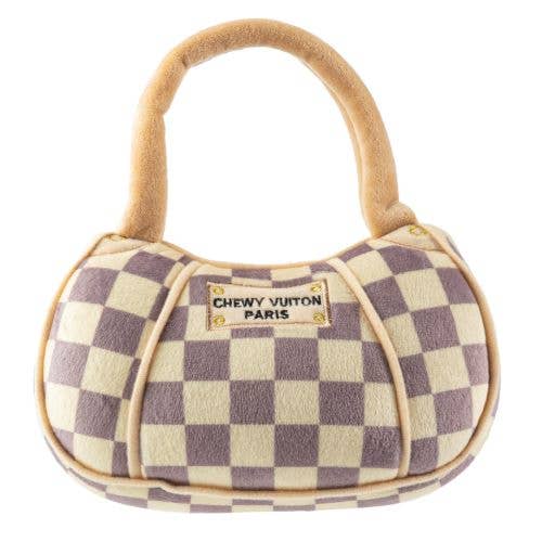 Chewy Vuiton Checker Handbag Toy - XL