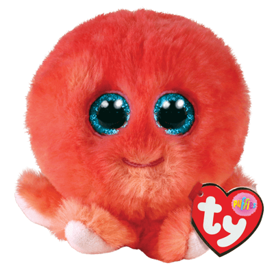 Ty Beanie Boo Sheldon Coral Octopus