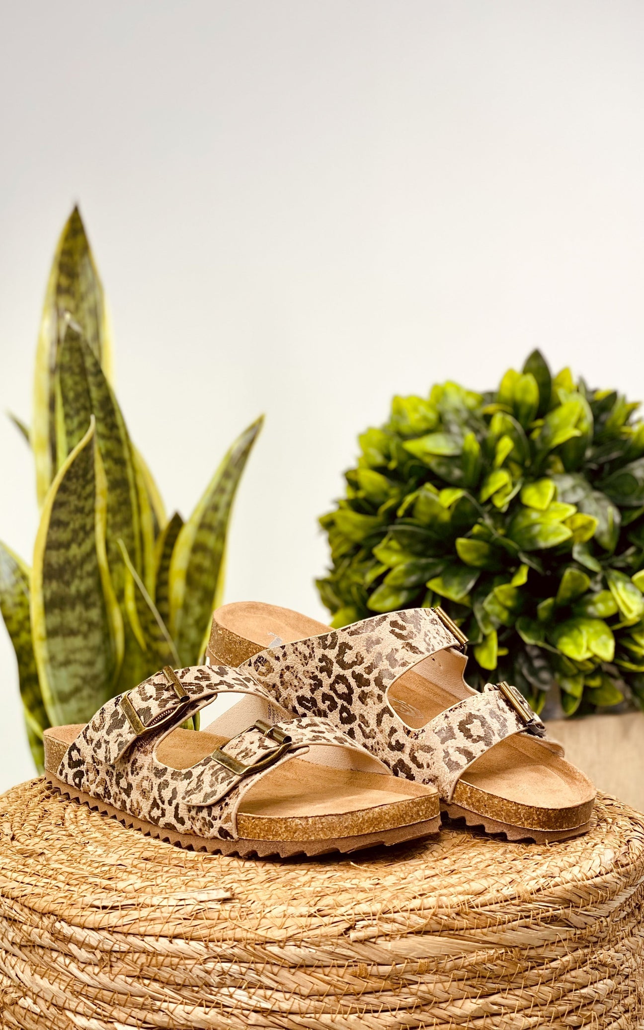 Very G Aries Leopard Print Sandal - Taupe