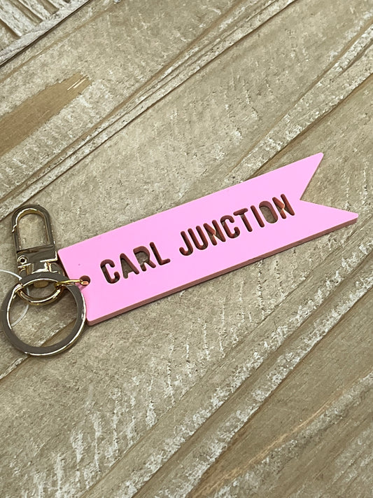 Carl Junction Banner Keychain