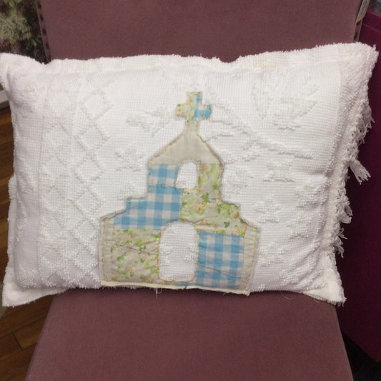 Chenille Pillow w/Various Churches