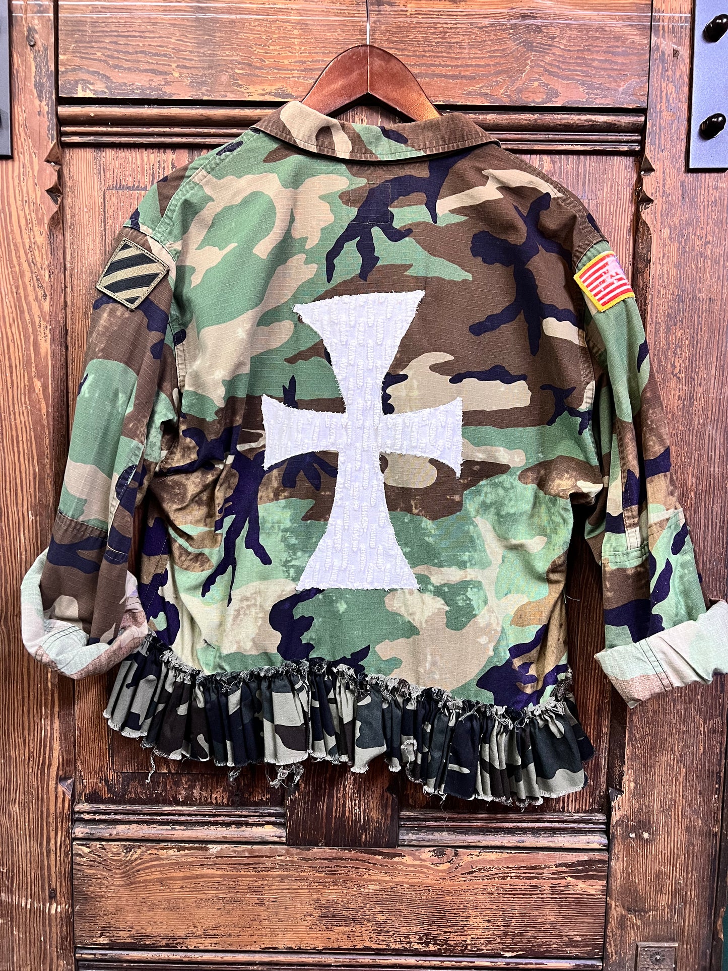 Customized Army Jacket - Cross