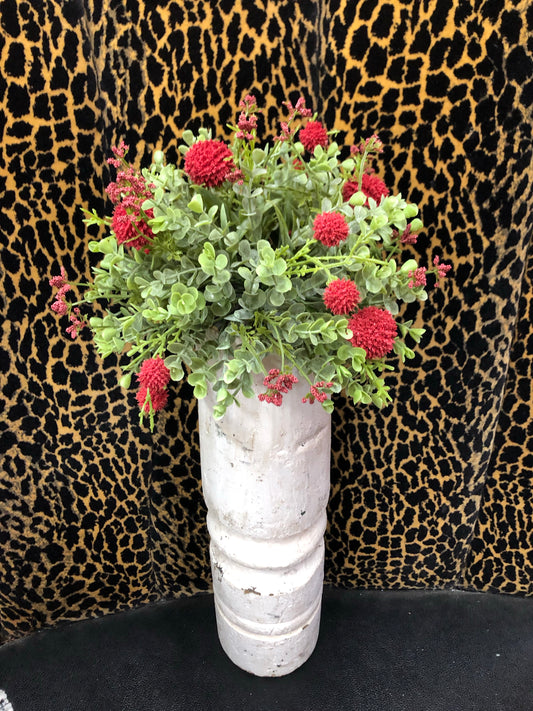 Red Pom Floral Arrangement