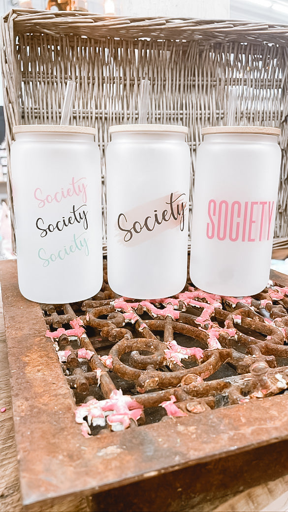 Society Glass Cup - Frosted