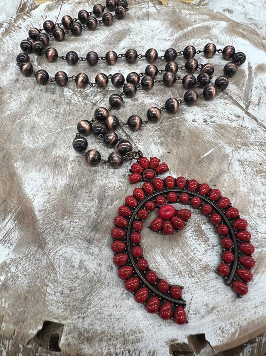 Western Necklace - Red