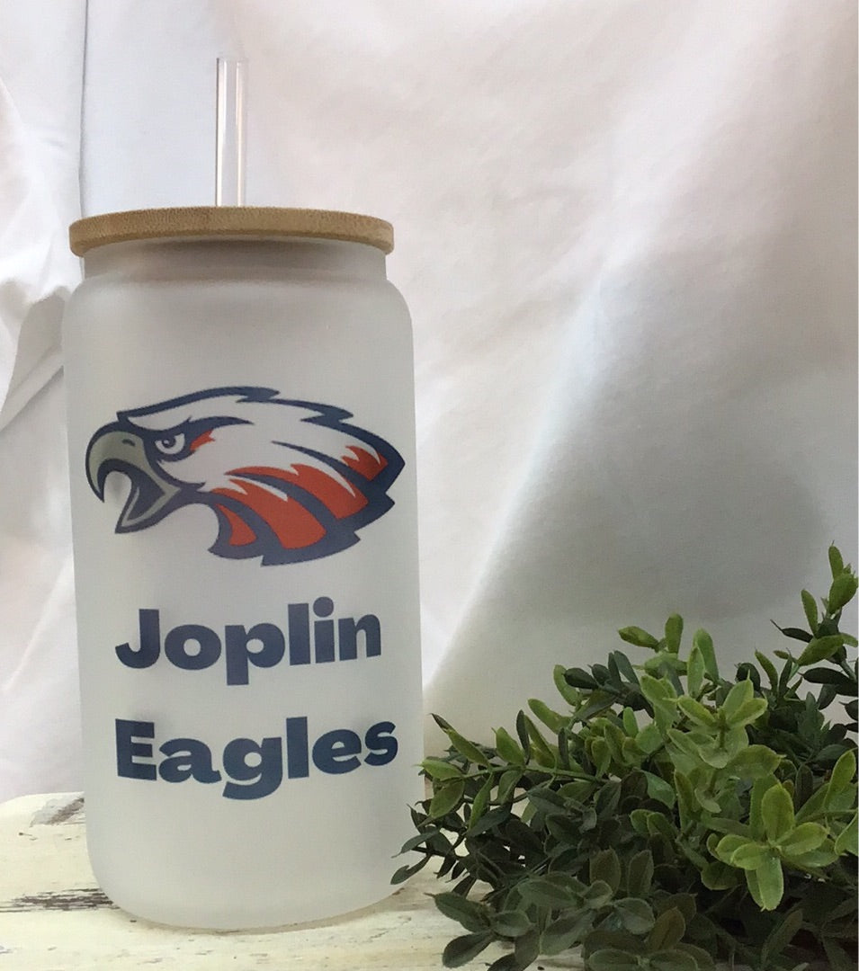 Joplin Eagles Glass Cup