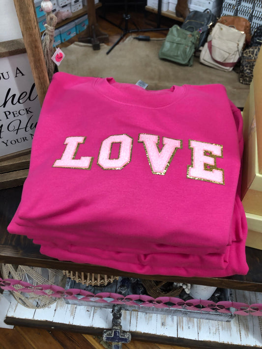 LOVE Sweatshirt - Pink