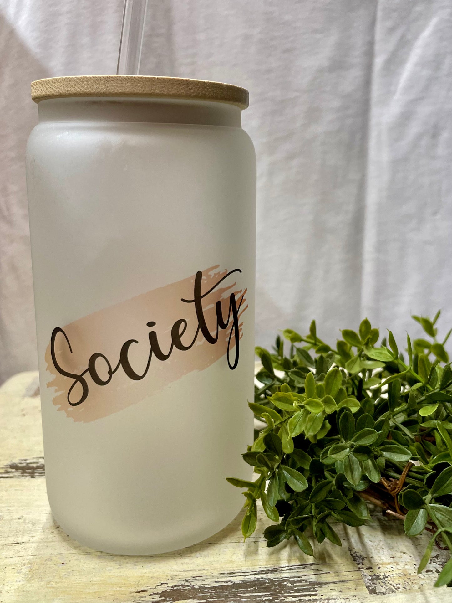 Society Glass Cup - Frosted