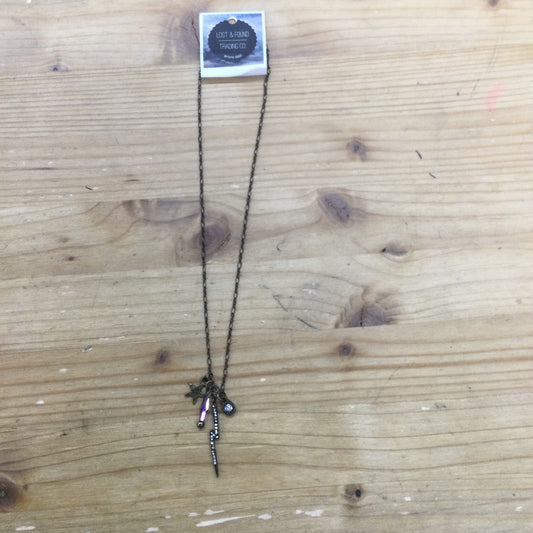Lightning bolt charm necklace