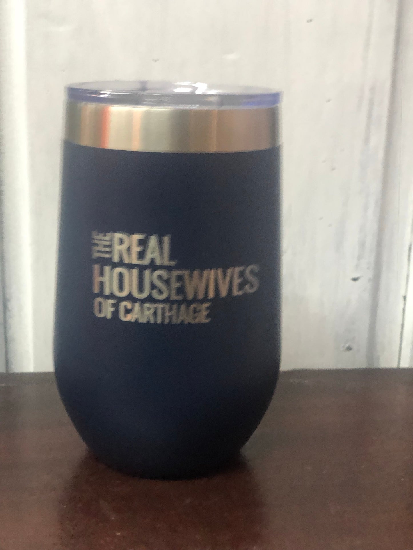 The Real Housewives of Carthage 16 oz. Wine Tumbler - Navy
