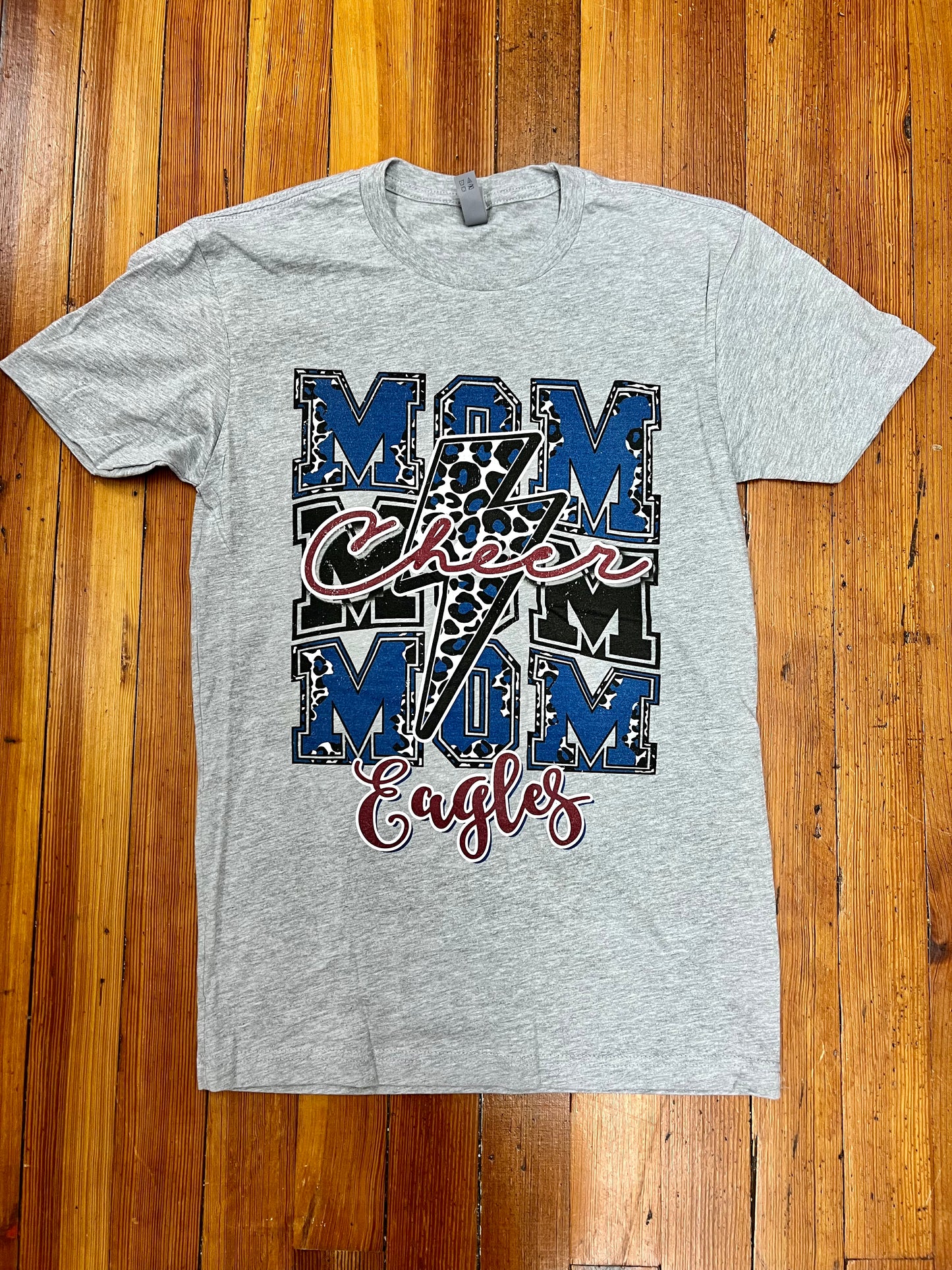 Cheer Mom Lightning Bolt Graphic Tee - Eagles