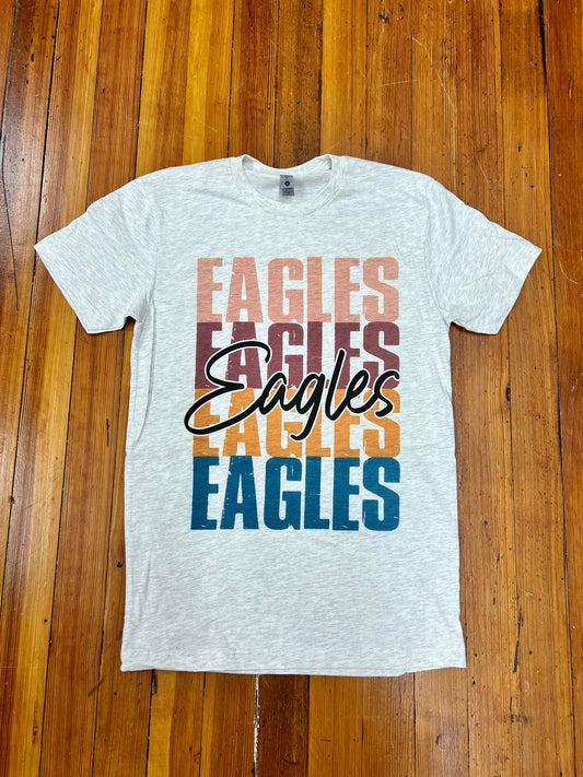 Eagles Colorful Mascot Graphic Tee