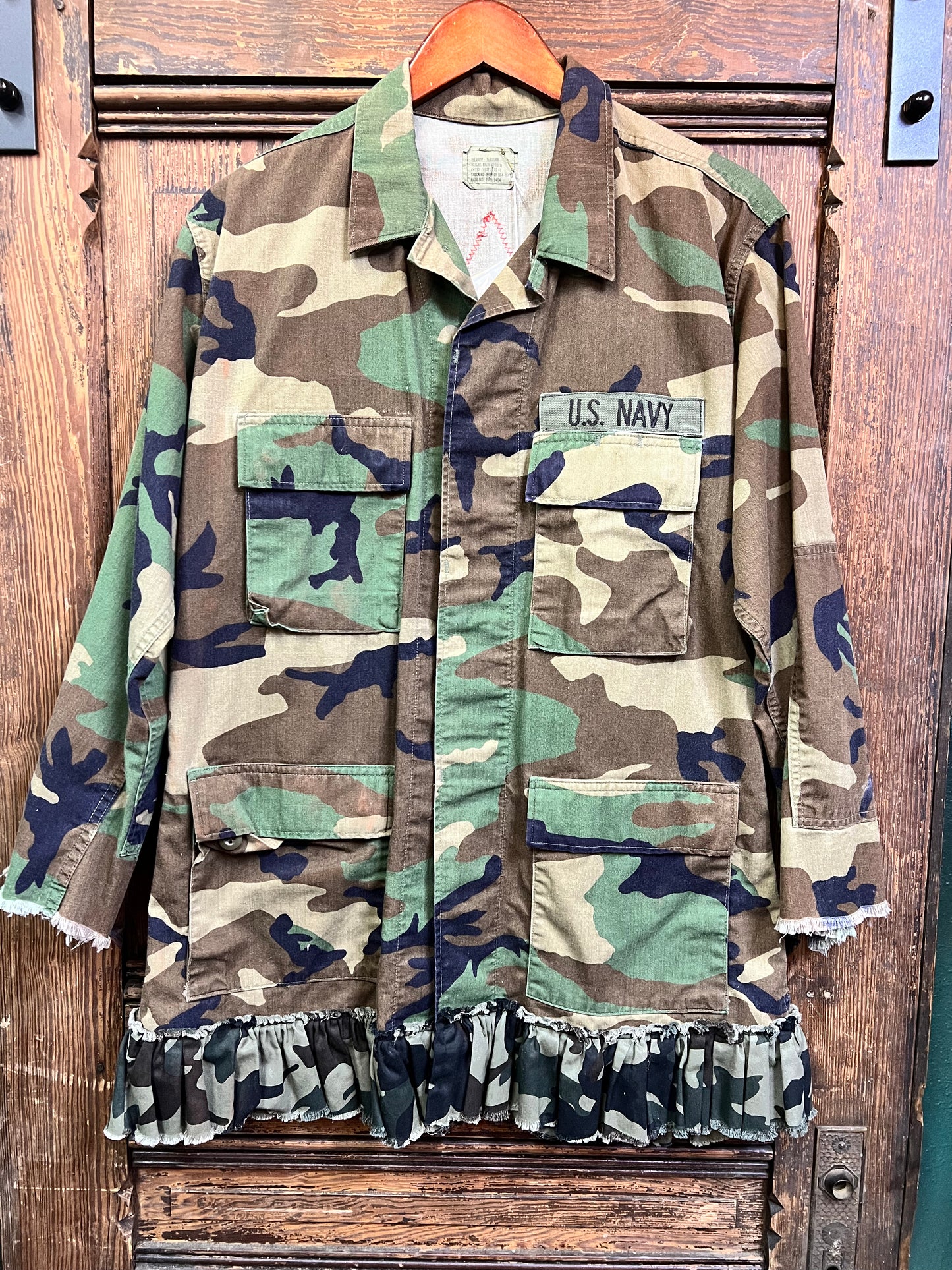 Customized Army Jacket - Star Patchwork