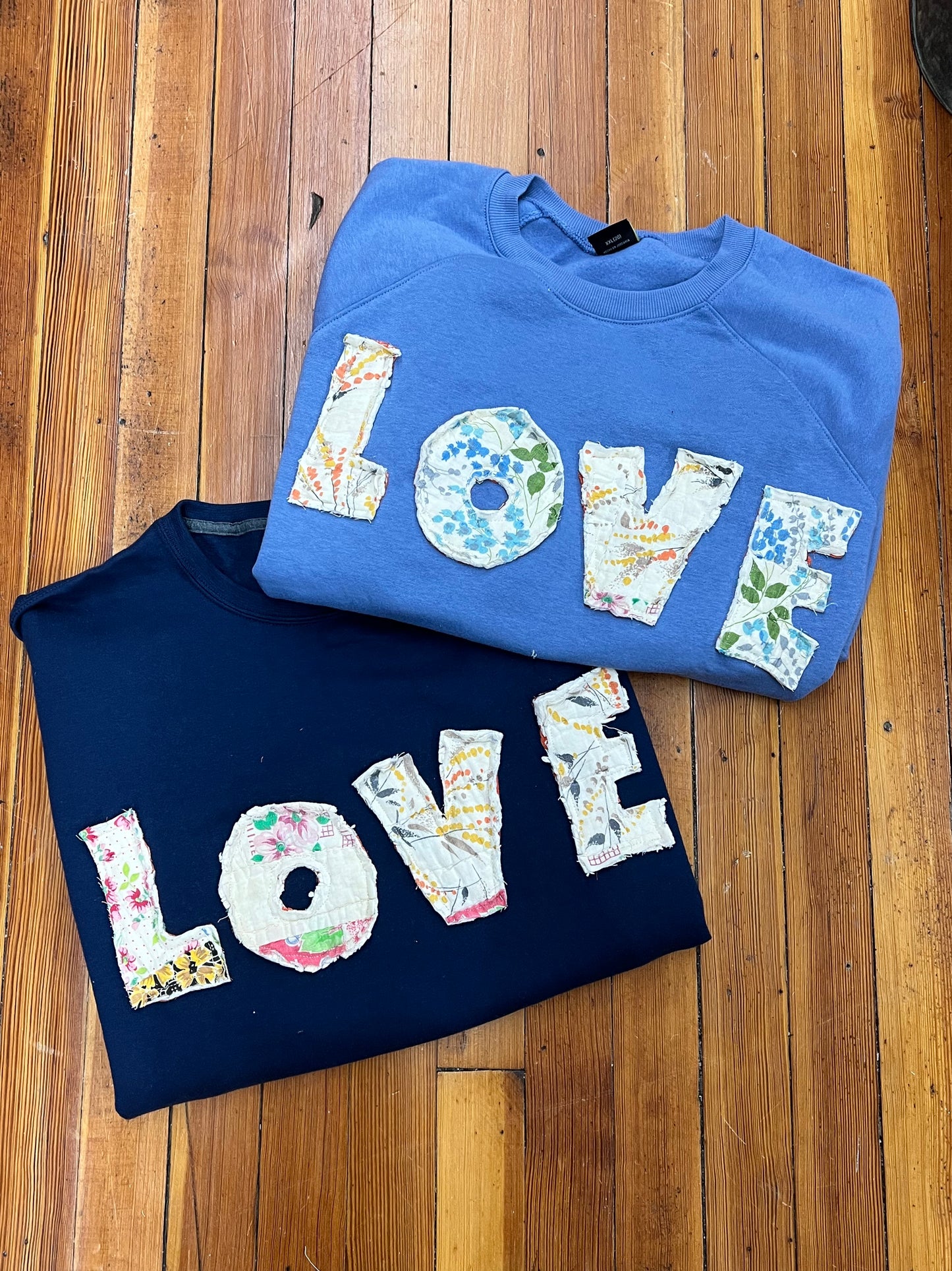 Hand Stitched LOVE Sweatshirt