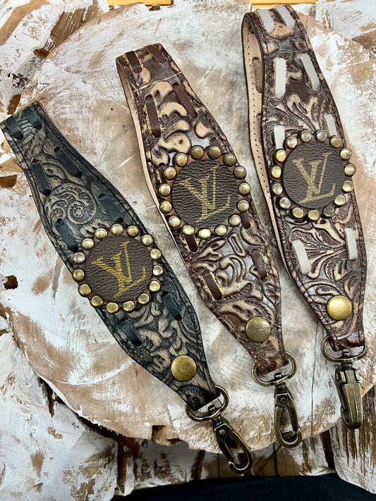 Up-cycled LV Wristlet Tooled