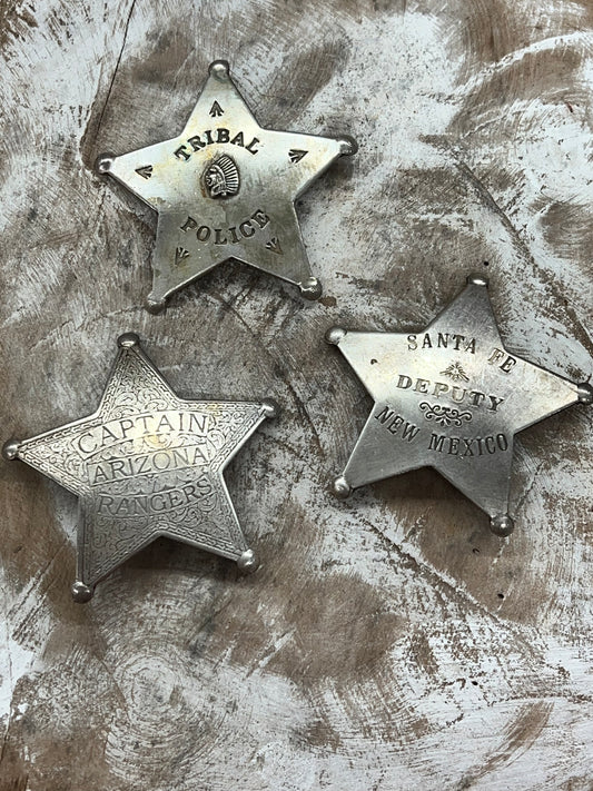 Officer Star Pins - Brushed Nickel